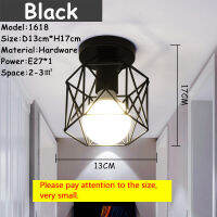 โมเดิร์นนอร์ดิกสีดำเหล็กดัด E27 Led โคมไฟเพดานสำหรับห้องครัวห้องนั่งเล่นห้องนอนศึกษาระเบียงร้านอาหารคาเฟ่โรงแรม