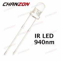 【original】 100Pcs 3 Mm IR LED 940nm 20mA DC 1.2-1.5V 3มม. โปร่งใส940 Nm LED Emitting Diode โคมไฟน้ำหลอดไฟใส2 Pins