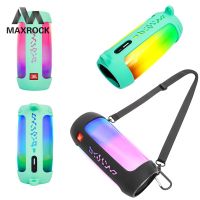 Maxrock ใหม่ล่าสุด เคสซิลิโคน แบบพกพา พร้อมเข็มขัด สําหรับลําโพงบลูทูธไร้สาย JBL Pulse 4