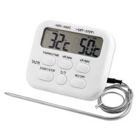 ✜ Digital Kitchen Thermometer Stainless Steel Probe Meat BBQ Food Temperature Barbecue Cooking Tools Alarm TA278