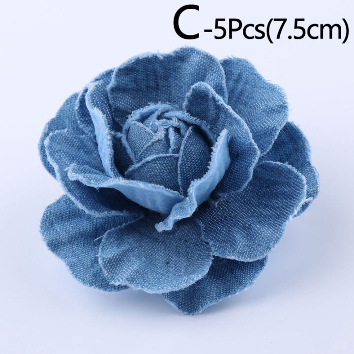 xinyi3-5ชิ้นมัลติฟังก์ชั่-h-eadwear-ตกแต่งผ้าดอกไม้เสื้อผ้าแต่งหน้าผ้ายีนส์อุปกรณ์-diy-อุปกรณ์เย็บผ้างานฝีมือที่ทำด้วยมือ