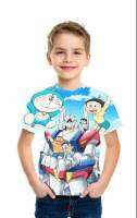 [Tsdopn34gpt]   Doraemon T-Shirt, Kids, Anime, Cute, Print, Soft, Clothes, Short Sleeve, Girls, Boys, Unisex, Costume, Birthday, Event Gift 08