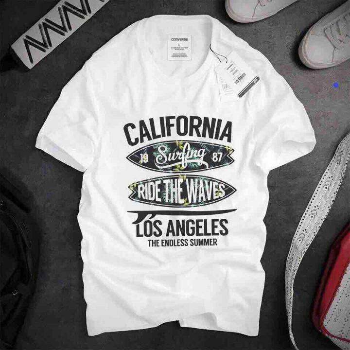 Hcm]Áo Thun Nam Nữ California Có Bigsize Thun Dày Mịn | Lazada.Vn