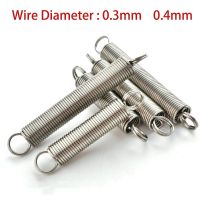 304 Stainless Steel Tension Extension Spring Double Coil Small Springs Wire Dia 0.3mm/0.4mm Outer Dia 3mm/4mm Length 10mm-60mm