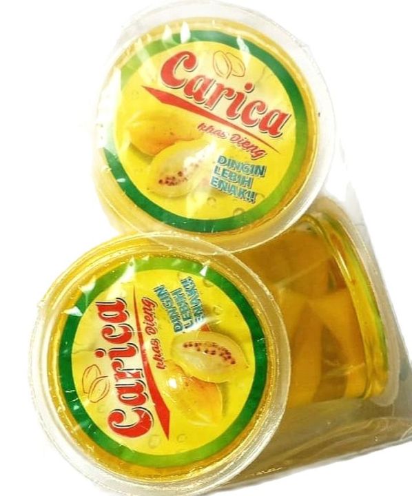 Manisan Carica Cup Besar 120 Ml Potongan Buah Lebih Banyak Isi 6 Cup