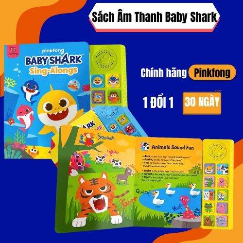 Sách Âm Thanh Baby Shark, Sách Nhạc Pink Fong Chính Hãng, Đồ Chơi Âm Thanh Cho Bé 1,2,3,4 tuổi Sách Âm Thanh Baby Shark, Sách Nhạc Pink Fong Chính Hãng, Đồ Chơi Âm Thanh Cho Bé 1,2,3,4 tuổi
