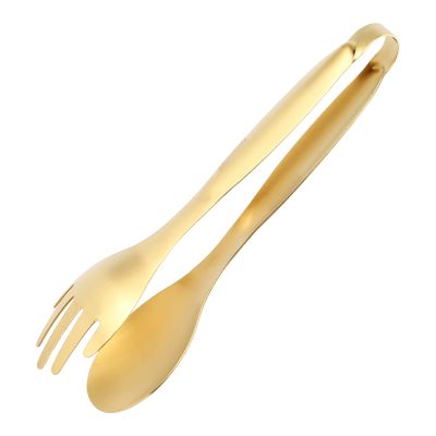 Stainless Steel Food Tongs Gold Kitchen Utensils Buffet Cooking Tools BBQ Clips Bread Steak Tong