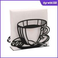 DYRWBK168 เหล็กไร้สนิม ที่ใส่ผ้าเช็ดปาก กาแฟและกาแฟ 5.1x3.9x1.57นิ้ว ที่จับสำหรับกระดาษ ของตกแต่งห้อง สีดำสีดำ เครื่องจ่ายผ้าเช็ดปากแบบตั้ง อุปกรณ์สำหรับห้องครัว