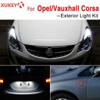 LED Exterior Upgrade Kit DRL Headlight License Number plate Light Dynamic Side Marker Indicator For Vauxhall Opel Corsa C D E