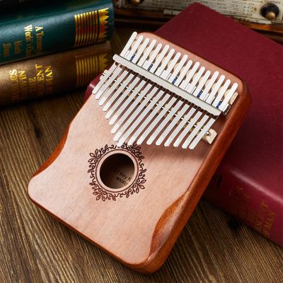 Kalimba 17คีย์เปียโนนิ้วหัวแม่มือคุณภาพสูงแฮนด์การ์ดไม้มะฮอกกานีตัว Mbira โอคาริน่าคาลิมบากล่องดนตรีครีเอทีฟเปียโน