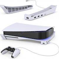 【YF】 PS5 Game Console Horizontal Upgraded Desk With 4-Port USB Hub Base Holder Games Accessories