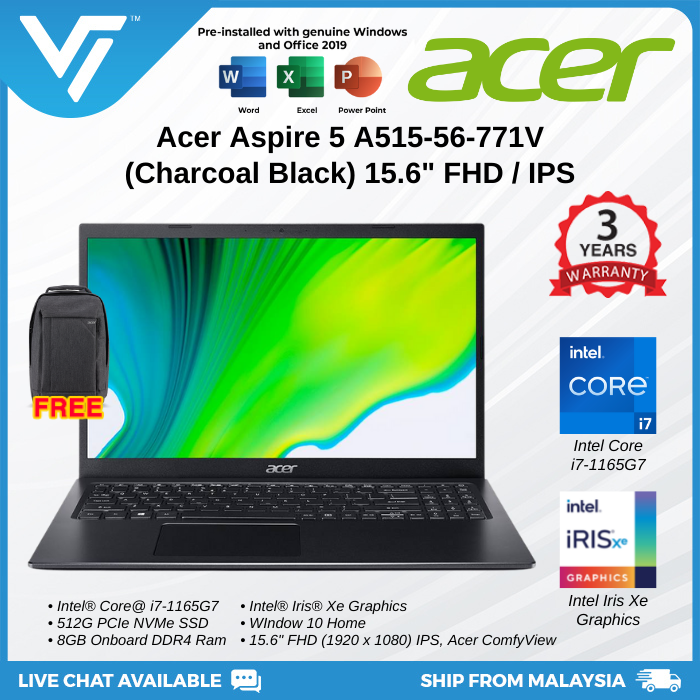 acer aspire 5 15.6 inch i7 1165g7