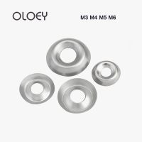 ✻▽☢ 304 Stainless Steel Gaskets Fisheye Washer Concave Taper Solid Gasket M3 M4 M5 M6 20/40pcs