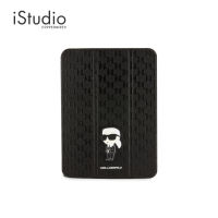 KARL LAGERFELD เคส Karl Pu Saffiano Embossed Monogram สำหรับ iPad Air 10.9 นิ้ว [รุ่นที่ 4/5] สีดำ | iStudio by copperwired