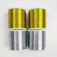 Hot Embroidery Sewing Threads Gold/Silver Sewing Thread Supplies Cross Stitch Polyeste Durable Threads 100M Per Roll