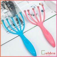 Golden ไม้นวดศรีษะ ที่นวดศรีษะ ไม้นวดสปาเพิ่มความผ่อนคลาย Head massager