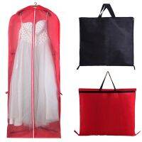 Non-Woven Wedding Dress Dust Cover Clothing Storage Bag Foldable Dual-Use Handbag Lengthen  Enlarge Storage Bag Wardrobe Organisers