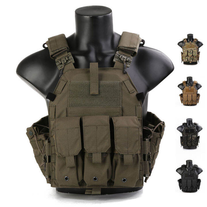 Emersongear Tactical Vest 094K Plate Carrier Mag Pouch Molle Body Armor