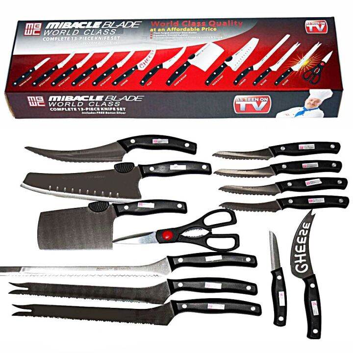 Miracle Blade World Class 13 pcs Knife Set Lazada PH