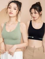 สปอร์ตบรา SPORT BRA บราออกกำลังกาย ผ้าคอตตอน ใส่ออกกำลังกาย ไซส์ใหญ่ M-XL มีตะขอหลัง