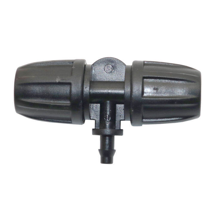 Automatic Watering Lock Nut Hose Tee Joint 8 / 11mm to 4 / 7mm Hose