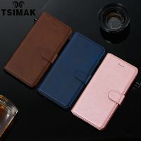 【Small M trend phone case】 Tsimak กระเป๋าสตางค์เคสสำหรับหัวเหว่ย Y7A Y5 Y6 Y7 Y9 Prime Y6SY 9S Y5P Y6P Y7P Y8P Pro 2018 2019 2020 Retro เคสหนัง PU แบบฝาพับ Coque