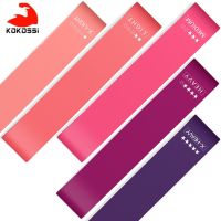 KoKossi Fitness Elastic Resistance Bands Crossfit Exercise Rubber Bands Training Workout Rubber Bands Sport Yoga Gym Strength Exercise Bands