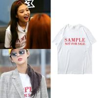 【New】แขนสั้น เสื้อยืดผู้หญิง BLACKPINK around JENNIE Jin Zhixiu  exid Xu Huizhen short sleeved T-shirt women วรรคเดียวกัน