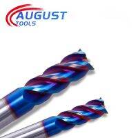 Augusttool 4 Flutes HRC65 คาร์ไบด์ End Mill เครื่องตัดโลหะผสม Tungsten Steel Router Bit CNC Stainless Steel Cutting Tools