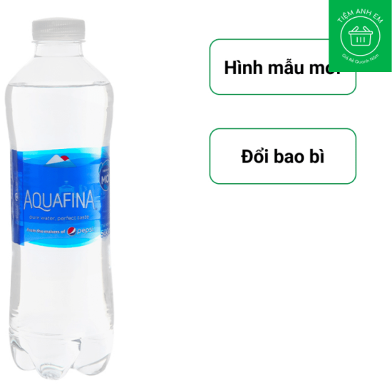 Nước tinh khiết aquafina chai 500ml - ảnh sản phẩm 3