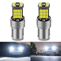 (Premium car)2Pcs BA15S P21W 1156รถ LED ย้อนกลับ4014ชิปสำหรับ VW Passat B5 B6กอล์ฟ Canbus Auto หลอดไฟข้อผิดพลาดฟรี DC 12V 6000K