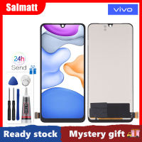 Salmatt หน้าจอ LCD TFT 6.44นิ้วสำหรับ Vivo ชิ้นส่วนจอสัมผัสแอลซีดีของเครื่องแปลงดิจิทัล Y71T สำหรับ Vivo Y71T V2102A หน้าจอ LCD