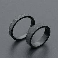 Simple 3mm 5mm Woman Men 39;s Couple Black Titanium Ring Matte Finished Finger Ring Jewelry for Male Wedding Bands Gift