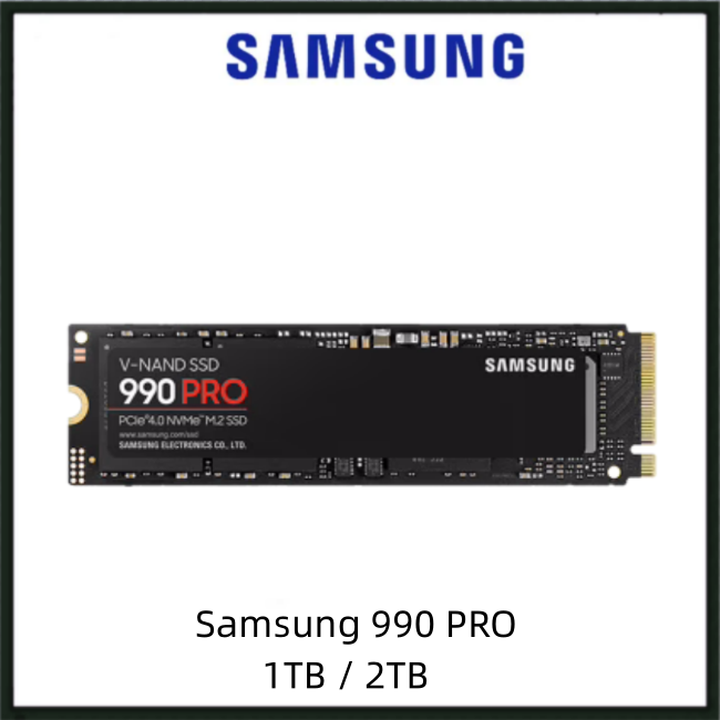  SAMSUNG - SOLID STATE DRIVES (SS SSD 4TB 990 PRO PCIE 4.0 X4  NVME 2.0 M.2 2280 : Electronics