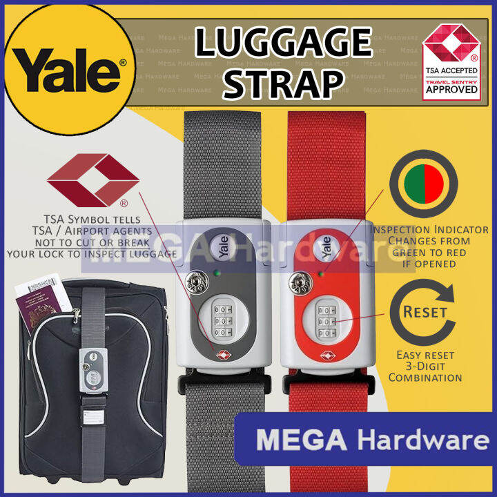 Yale TSA Approved Combination Luggage Strap Lock Lazada PH