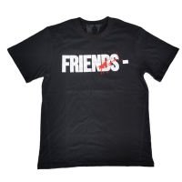 VLONE FRIENDS ลิมิเต็ดเอดิชั่น Ink White Big V เสื้อยืดแขนสั้นฤดูร้อนน้ำแบรนด์อเมริกัน