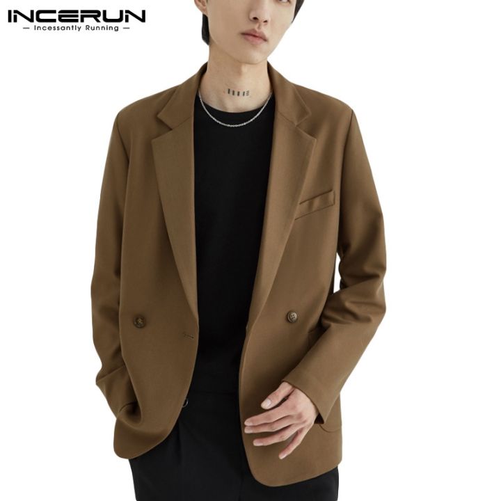 incerun-เสื้อสูท-แขนยาว-มีกระดุมสองแถว-สไตล์ธุรกิจ-แฟชั่นสําหรับผู้ชาย