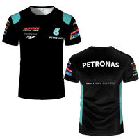 F1แข่งรถโลโก้ผู้ชายแขนสั้นเสื้อยืดแฟชั่นรอบคอด้านบน