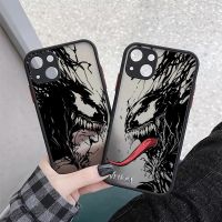 Marvel Hero Venom Deadpool Comics Matte Case For Apple iPhone 14 13 12 11 Pro Max Mini XR XS X SE Max 7 8 Plus 5G Silicone Cover