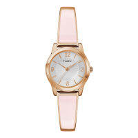 Timex TW2R98400 Fashion Stretch Bangles นาฬิกาข้อมือผู้หญิง สายสแตนเลส Rose Gold-Tone