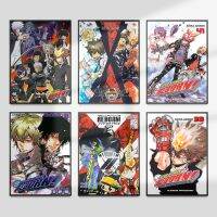 Katekyo Hitman Reborn อะนิเมะตัวละครโปสเตอร์คลาสสิกมังงะผนังศิลปะภาพพิมพ์สำหรับห้องนั่งเล่นบ้านตกแต่งห้อง