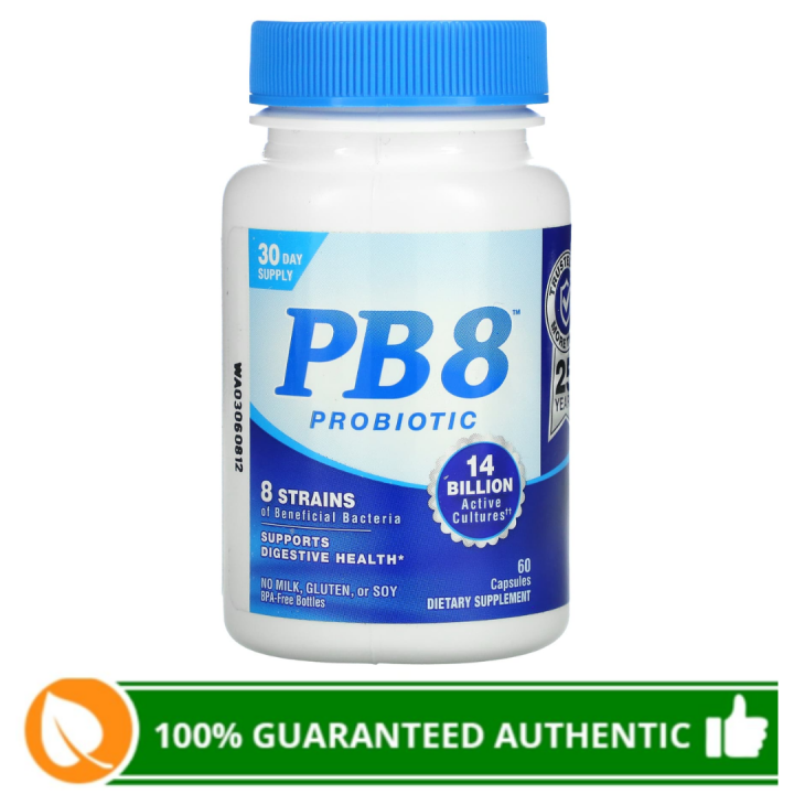 Nutrition Now, PB 8, Probiotic, 14 Billion, 60 Capsules | Lazada PH