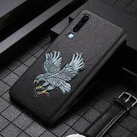 ?มีในสต็อก?3D หนังแท้ลายนูนรูปนกอินทรีเคสสำหรับหัวเหว่ย P40ไลท์ P30 P60 P50 Pro Mate 40 50สำหรับ Honor 70 90 Magic 5 Lite