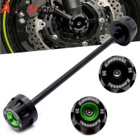 ล้อเลื่อน AS Roda Depan รถมอเตอร์ไซค์,อุปกรณ์เสริมสำหรับ KAWASAKI Z650 ZX6R NINJA 650/1000 Z1000SX Versys 650แผ่นที่กันขอบล้อ