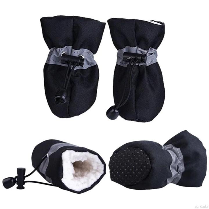 4pcs-non-slip-puppy-shoes-protection-soft-soled-dog-shoes-winter-waterproof-warm-dog-boots-paw-care-supplies