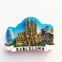 【lz】✁☏  Espanha Frigorífico Adesivos Magnéticos para Home Decor Barcelona Lembranças Turísticas Foto Adesivos De Parede Presentes De Casamento