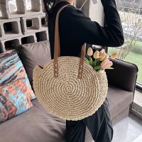 -gh230522g Han edition 2023 new contracted fashionable leisure beach national wind weave a single shoulder bag woven bag