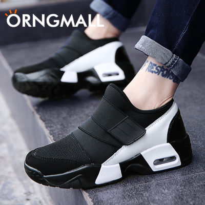 ORNGMALL รองเท้าผ้าใบลำลองรองเท้าลำลองผู้ชาย,รองเท้าวิ่งนุ่มแนะสวมสบายรองเท้ากีฬาระบายอากาศน้ำหนักเบา