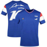 [In stock]F1 ชุดแข่งรถสูตรหนึ่งอัลไพน์อเลนโซ แขนสั้น T เสื้อยืด Alpine F1 Team 2022 การค้าต่างประเทศ