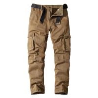 Cargo Pants Men Jogging Casual Pants Cotton Full Length Military Mens Streetwear Mens Work Tactical Tracksuit Trousers Plus Size